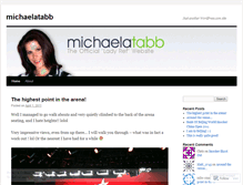 Tablet Screenshot of michaelatabb.wordpress.com