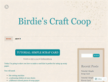 Tablet Screenshot of birdiescraftcoop.wordpress.com