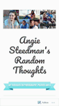 Mobile Screenshot of angiesteedman.wordpress.com