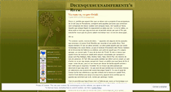 Desktop Screenshot of dicenquesuenadiferente.wordpress.com