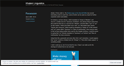 Desktop Screenshot of khalani.wordpress.com