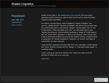 Tablet Screenshot of khalani.wordpress.com