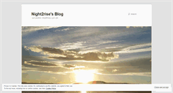 Desktop Screenshot of night2rise.wordpress.com