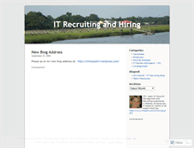 Tablet Screenshot of itrecruitingandhiring.wordpress.com