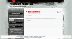 Desktop Screenshot of filmmakerportfolios.wordpress.com