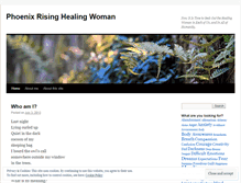 Tablet Screenshot of phoenixrisinghealingwoman.wordpress.com