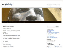 Tablet Screenshot of andyinfinity.wordpress.com