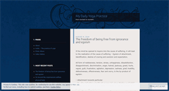 Desktop Screenshot of mydailyyogapractice.wordpress.com