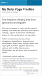 Mobile Screenshot of mydailyyogapractice.wordpress.com