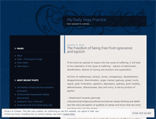 Tablet Screenshot of mydailyyogapractice.wordpress.com