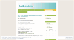 Desktop Screenshot of isaacacademics.wordpress.com