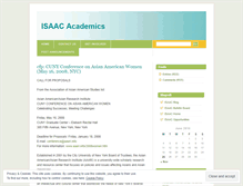 Tablet Screenshot of isaacacademics.wordpress.com