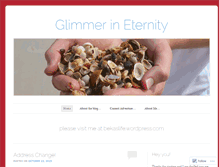 Tablet Screenshot of glimmerineternity.wordpress.com