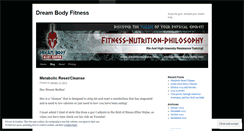 Desktop Screenshot of dreambodyfitness.wordpress.com