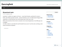 Tablet Screenshot of dancingfield.wordpress.com