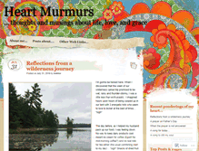 Tablet Screenshot of murmursofmyheart.wordpress.com