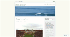 Desktop Screenshot of adultlescence.wordpress.com