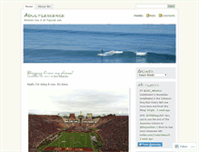 Tablet Screenshot of adultlescence.wordpress.com