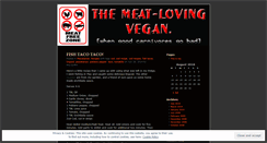 Desktop Screenshot of meatlovingvegan.wordpress.com