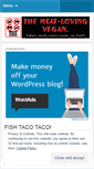 Mobile Screenshot of meatlovingvegan.wordpress.com