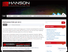 Tablet Screenshot of hansonprosystems.wordpress.com