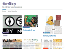 Tablet Screenshot of fiberythings.wordpress.com