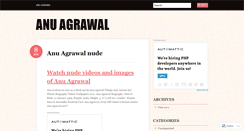 Desktop Screenshot of anuagrawalblog.wordpress.com