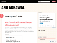 Tablet Screenshot of anuagrawalblog.wordpress.com