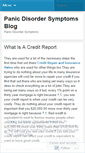 Mobile Screenshot of panicdisordersymptomsinfo.wordpress.com