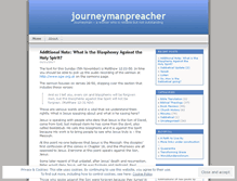 Tablet Screenshot of journeymanpreacher.wordpress.com