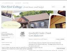 Tablet Screenshot of ourfirstcottage.wordpress.com