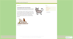 Desktop Screenshot of happycatpetsitting.wordpress.com