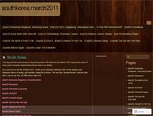 Tablet Screenshot of march2011southkorea.wordpress.com