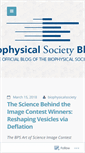 Mobile Screenshot of biophysicalsociety.wordpress.com