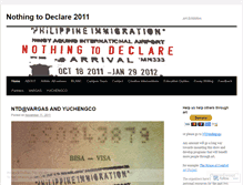 Tablet Screenshot of nothing2declare2011.wordpress.com