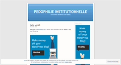 Desktop Screenshot of pedophiliecannoisefrance.wordpress.com