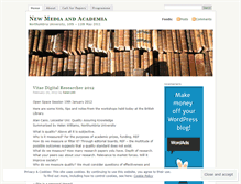Tablet Screenshot of newmediaacademia.wordpress.com