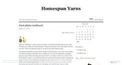 Desktop Screenshot of homespunyarns.wordpress.com