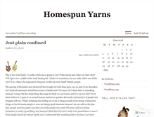 Tablet Screenshot of homespunyarns.wordpress.com