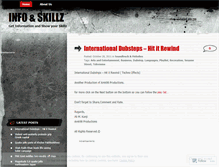 Tablet Screenshot of infoandskillz.wordpress.com