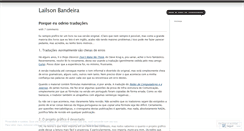 Desktop Screenshot of lailsonbm.wordpress.com