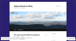 Desktop Screenshot of adityanow.wordpress.com