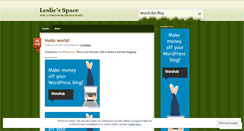 Desktop Screenshot of lesliegant.wordpress.com