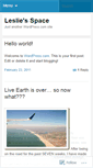 Mobile Screenshot of lesliegant.wordpress.com