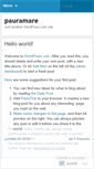 Mobile Screenshot of pauramare.wordpress.com