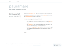Tablet Screenshot of pauramare.wordpress.com
