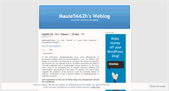 Desktop Screenshot of maule5662h.wordpress.com