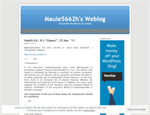 Tablet Screenshot of maule5662h.wordpress.com