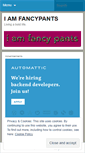 Mobile Screenshot of iamfancypants.wordpress.com
