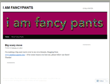 Tablet Screenshot of iamfancypants.wordpress.com